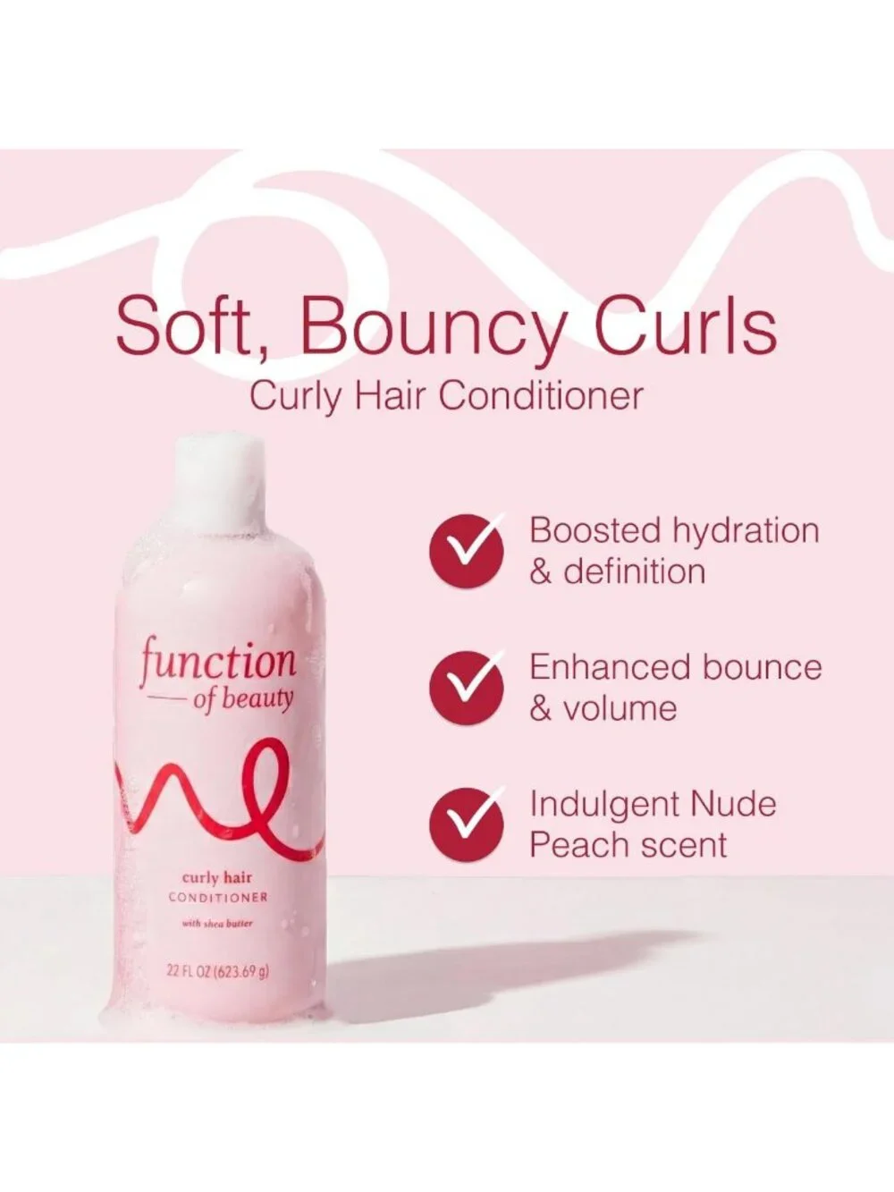 Moisturizing Curly Hair Conditioner | Frizz Control & Defined Curls, XL Size
